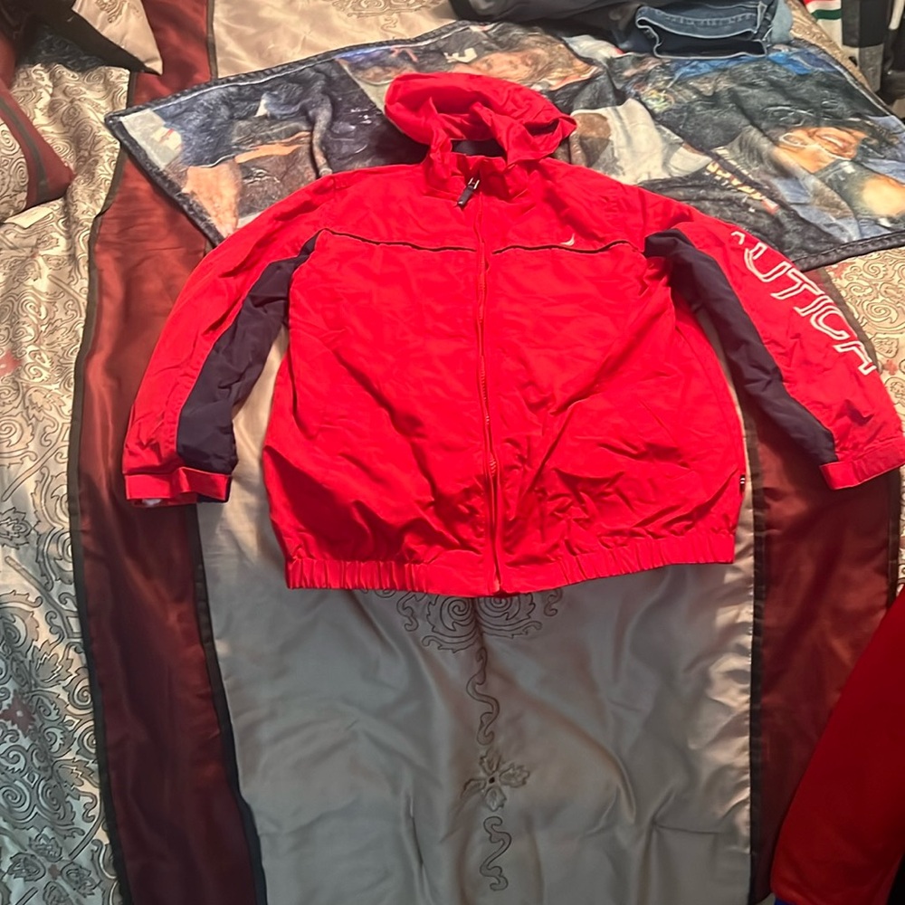 Nautica red and blue medium jacket